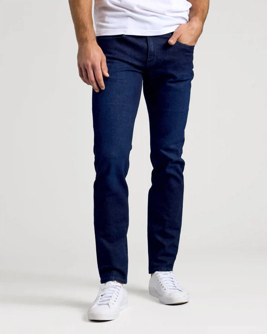 Indigo Rinse Slim Authentic Denim Jeans